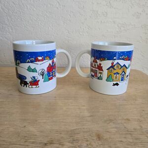 Winter Coffee Mugs - Set of 2